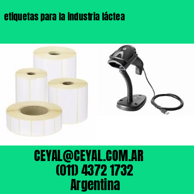 etiquetas para la industria láctea