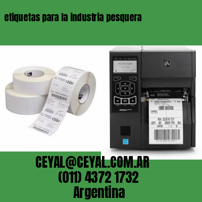 etiquetas para la industria pesquera