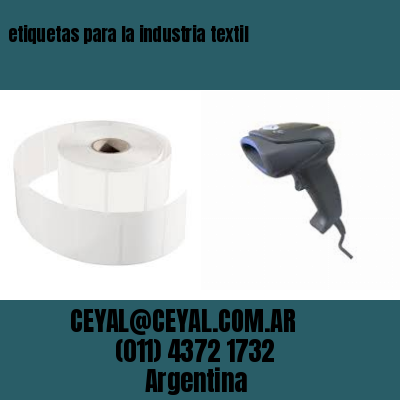 etiquetas para la industria textil