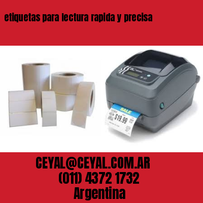 etiquetas para lectura rapida y precisa