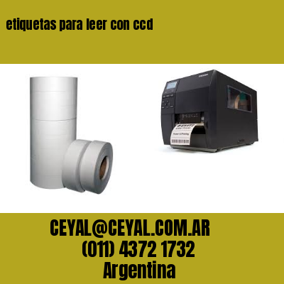 etiquetas para leer con ccd