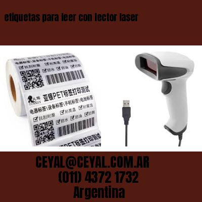 etiquetas para leer con lector laser