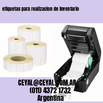 etiquetas para realizacion de inventario