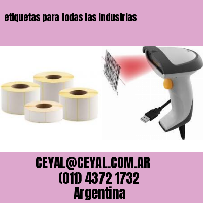 etiquetas para todas las industrias