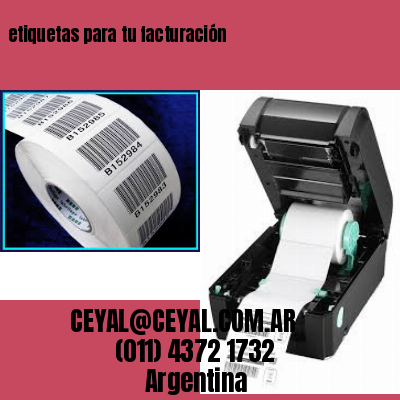 etiquetas para tu facturación