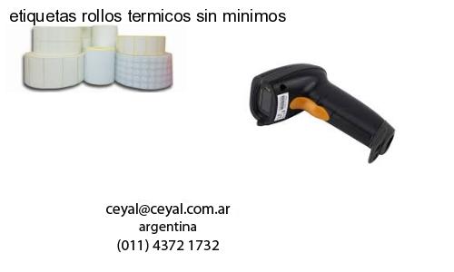 etiquetas rollos termicos sin minimos