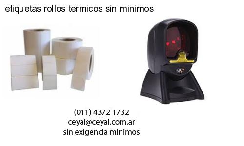 etiquetas rollos termicos sin minimos