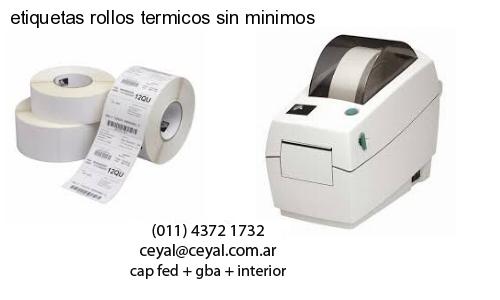 etiquetas rollos termicos sin minimos