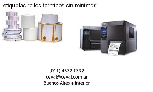 etiquetas rollos termicos sin minimos