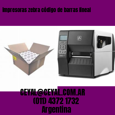 impresoras zebra código de barras lineal