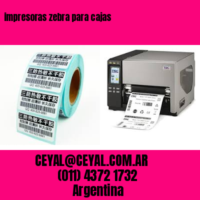 impresoras zebra para cajas