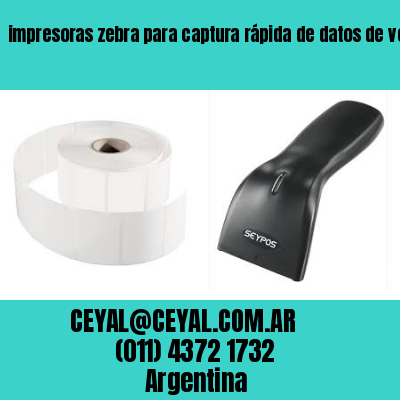impresoras zebra para captura rápida de datos de venta