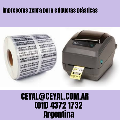 impresoras zebra para etiquetas plásticas