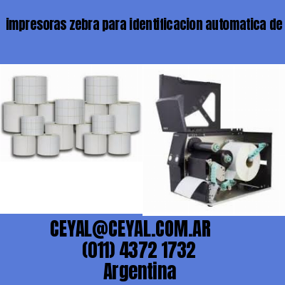 impresoras zebra para identificacion automatica de productos