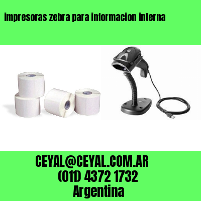 impresoras zebra para informacion interna