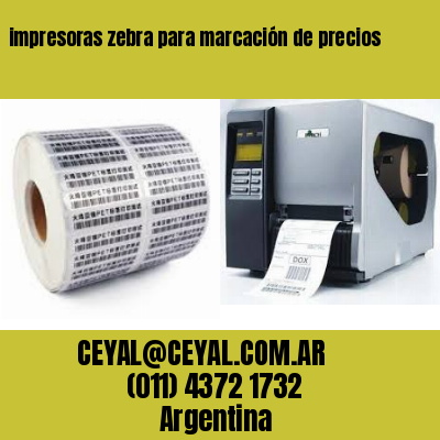 impresoras zebra para marcación de precios