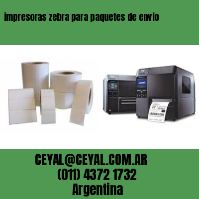 impresoras zebra para paquetes de envio