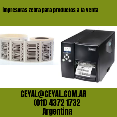 impresoras zebra para productos a la venta