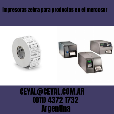 impresoras zebra para productos en el mercosur
