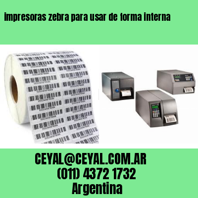 impresoras zebra para usar de forma interna