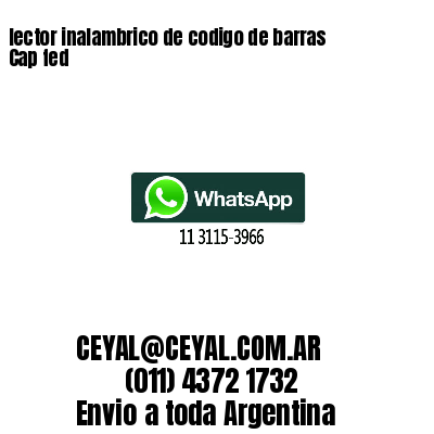 lector inalambrico de codigo de barras Cap fed