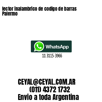lector inalambrico de codigo de barras Palermo