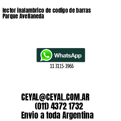 lector inalambrico de codigo de barras Parque Avellaneda