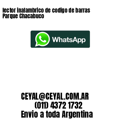 lector inalambrico de codigo de barras Parque Chacabuco