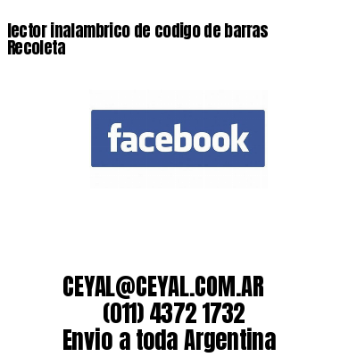lector inalambrico de codigo de barras Recoleta