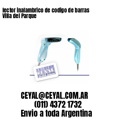 lector inalambrico de codigo de barras Villa del Parque