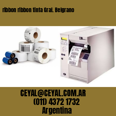 ribbon ribbon tinta Gral. Belgrano