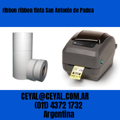 ribbon ribbon tinta San Antonio de Padua