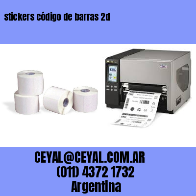 stickers código de barras 2d