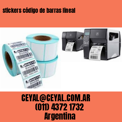 stickers código de barras lineal