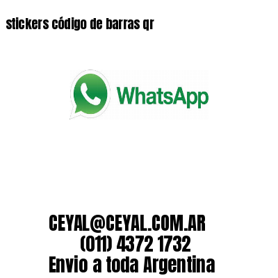 stickers código de barras qr