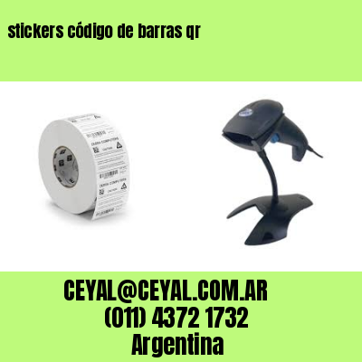 stickers código de barras qr