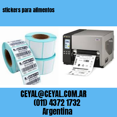 stickers para alimentos
