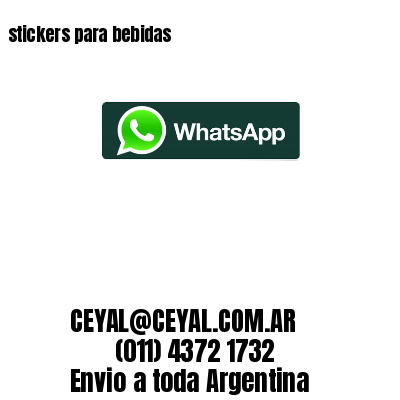 stickers para bebidas