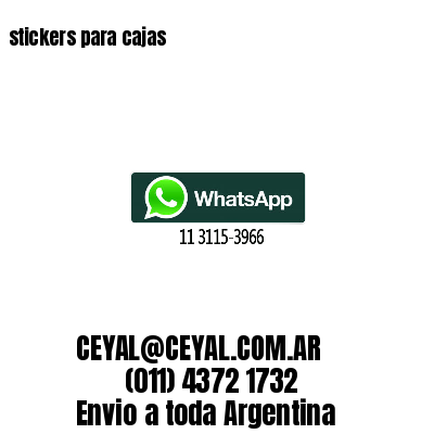 stickers para cajas