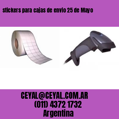 stickers para cajas de envio 25 de Mayo