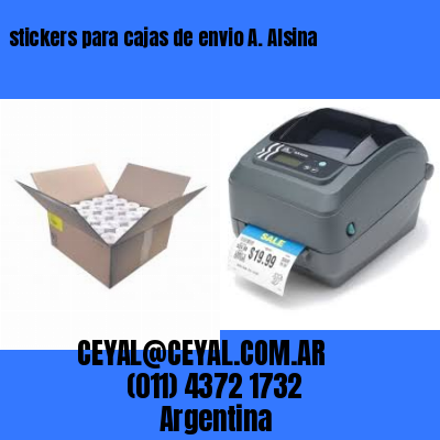 stickers para cajas de envio A. Alsina
