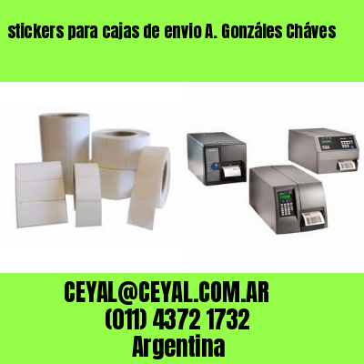 stickers para cajas de envio A. Gonzáles Cháves