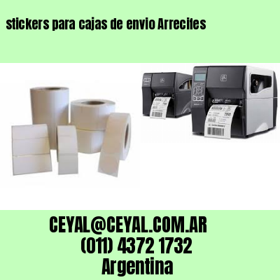 stickers para cajas de envio Arrecifes