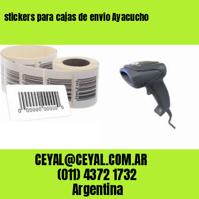 stickers para cajas de envio Ayacucho
