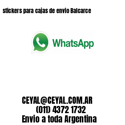 stickers para cajas de envio Balcarce