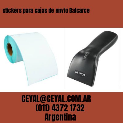 stickers para cajas de envio Balcarce