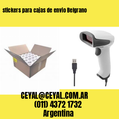 stickers para cajas de envio Belgrano