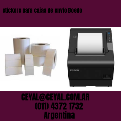 stickers para cajas de envio Boedo