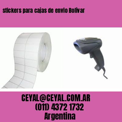 stickers para cajas de envio Bolívar