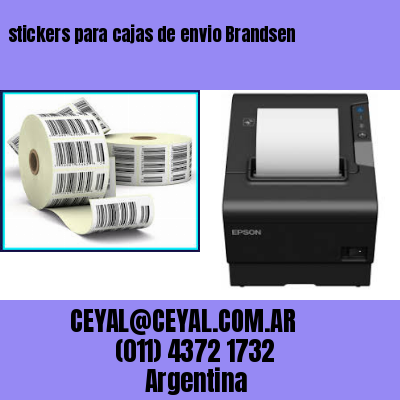 stickers para cajas de envio Brandsen